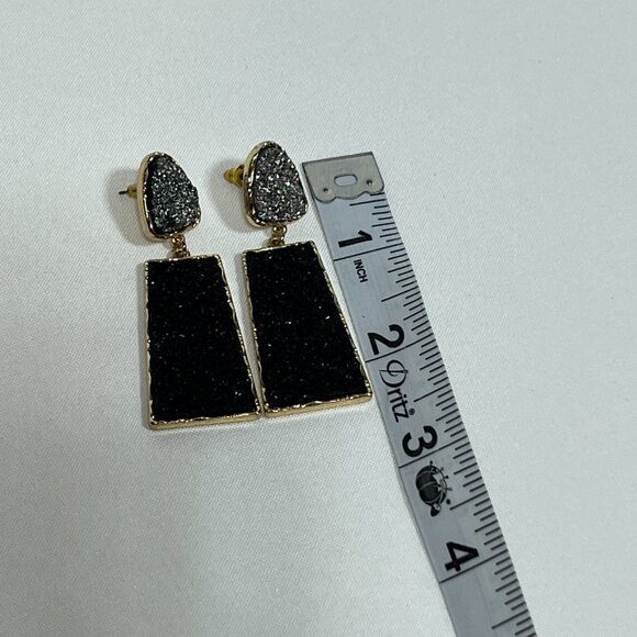 SUGARFIX by BaubleBar Raw Stone, Gold post earrings - Picture 2 of 4